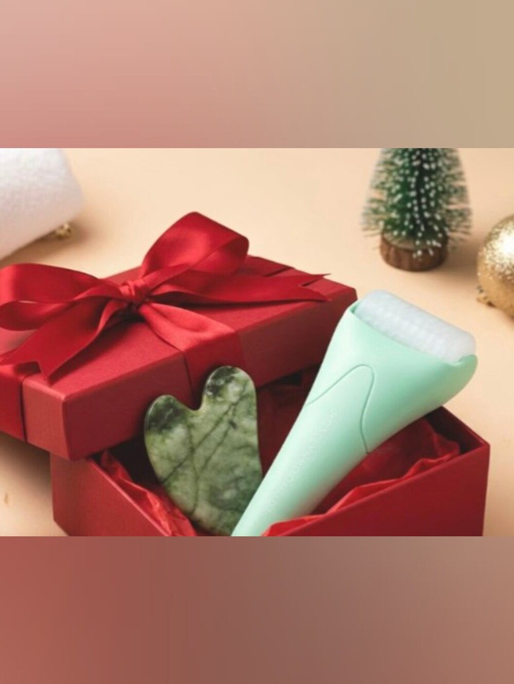 Buy Now Facial Gua Sha Stone and Mint Roller Set – Revitalizing Skin Massage